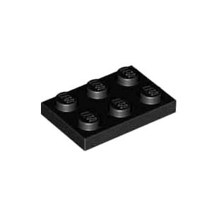 레고 부품 플레이트 검정색 Black Plate 2 x 3 302126