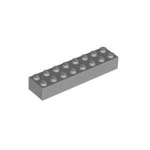 레고 부품 브릭 블럭 밝은 회색 Light Bluish Gray Brick 2 x 8 6037399