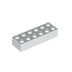 레고 부품 브릭 블럭 흰색 White Brick 2 x 6 4181142