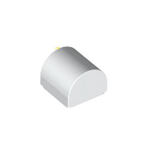 레고 부품 커브 경사 슬로프 더블 흰색 White Slope, Curved 1 x 1 x 2/3 Double 6258135
